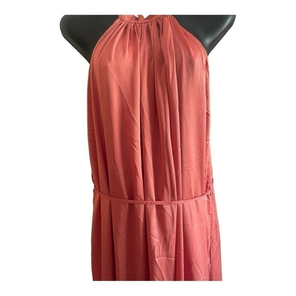 One One Six Halter Style Maxi Tiered Skirt Dress In Clay - Picture 4 of 14